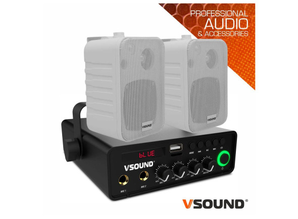 VSOUND Sistema de Sonorização 60W 12/230V 20m2 White VSOUND Sistema de Sonorização 60W 12/230V 20m2 White